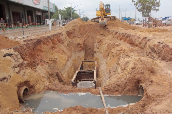 Prefeitura inicia o aterro na Avenida Tapajós para manter o trajeto do Círio