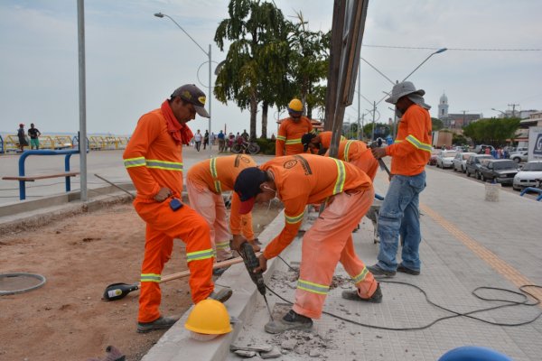 Obras do PAC: Prefeitura começa o serviço de paisagismo na orla