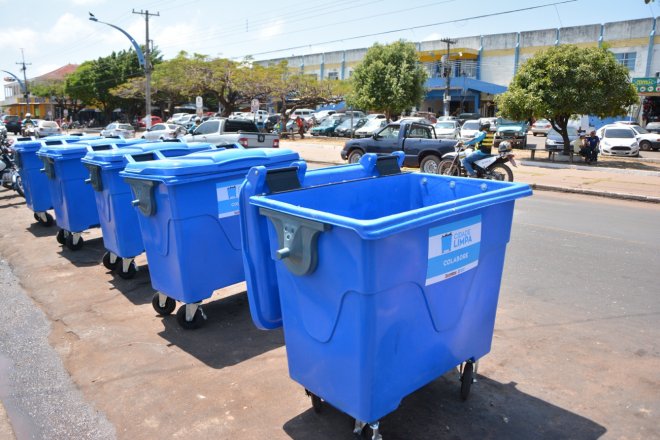 Logradouros Públicos recebem mais contêineres para a coleta de lixo