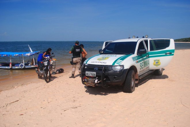 Fiscalizações de combate a veículos nas praias santarenas são intensificadas