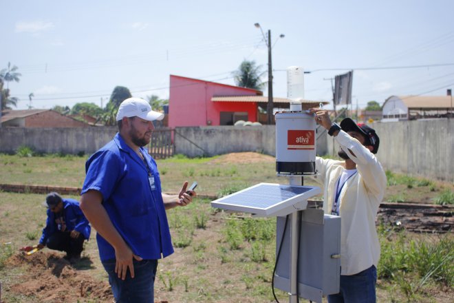 Santarém recebe quatro pluviômetros para auxiliar a Defesa Civil a monitorar a chuva