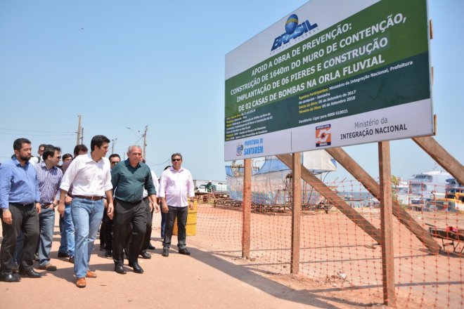 Ministério da Integração deposita primeira parcela de recurso para obra na Orla de Santarém