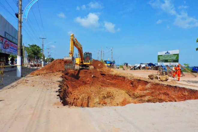 Obras são retomadas na Avenida Tapajós e trajeto da Caminhada de Fé com Maria será alterado