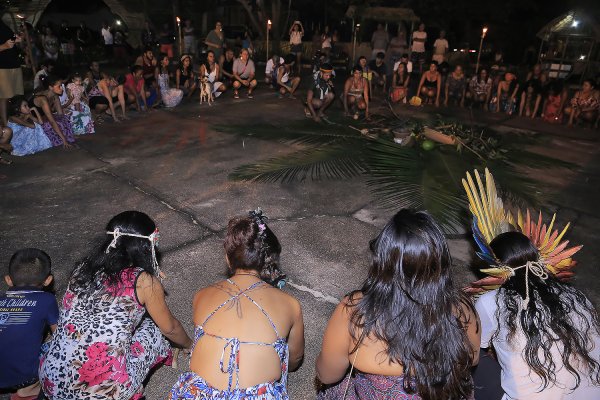 Carimbó e reunião de etnias indígenas abrem a II Mostra de Arte Indígena do Tapajós Mutak