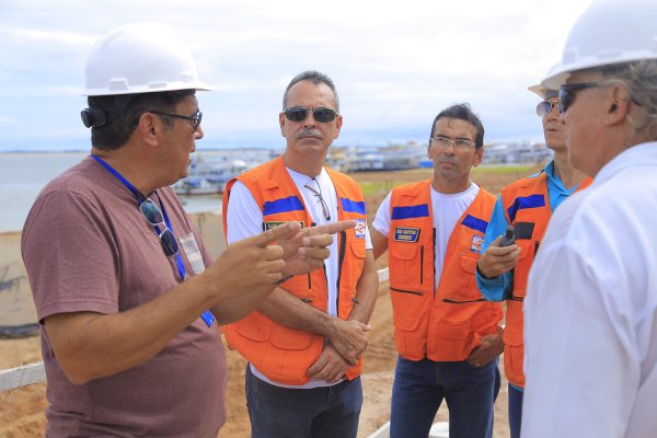 Obras do Projeto Orla são vistoriadas por técnico da Defesa Civil Nacional