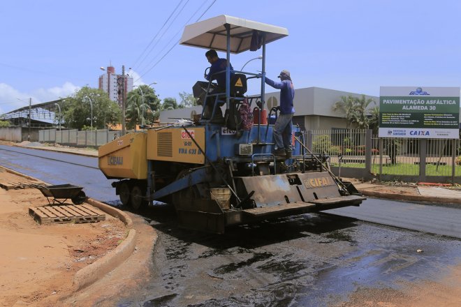 Prefeitura de Santarém pavimenta Alameda 30