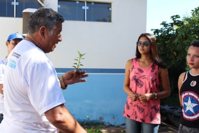 Unidade de Saúde recebe horta medicinal da Semap