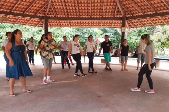 Usuários do Caps participam de atividades no Parque da Cidade