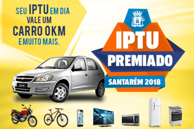 Prefeitura de Santarém sorteia prêmios para contribuintes que estiverem com o IPTU em dia