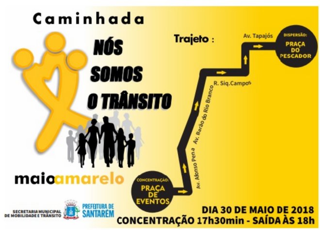 'Maio Amarelo' em Santarém encerra com caminhada nesta quarta-feira