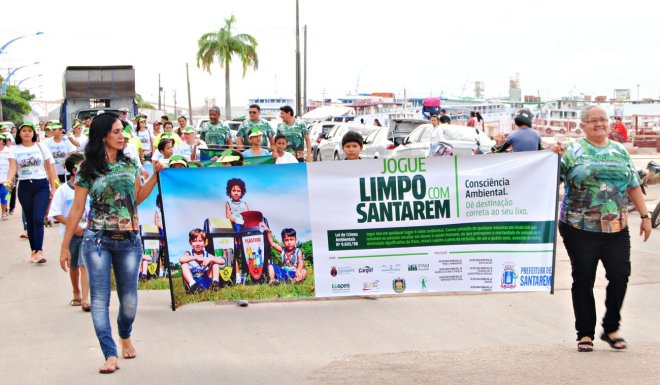 No Dia do Meio Ambiente, cerca de 5 mil pessoas participam de caminhada ecológica em Santarém