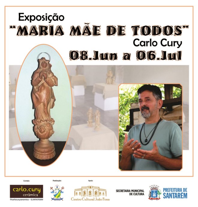 Centro Cultural João Fona recebe exposição “Maria Mãe de Todos”