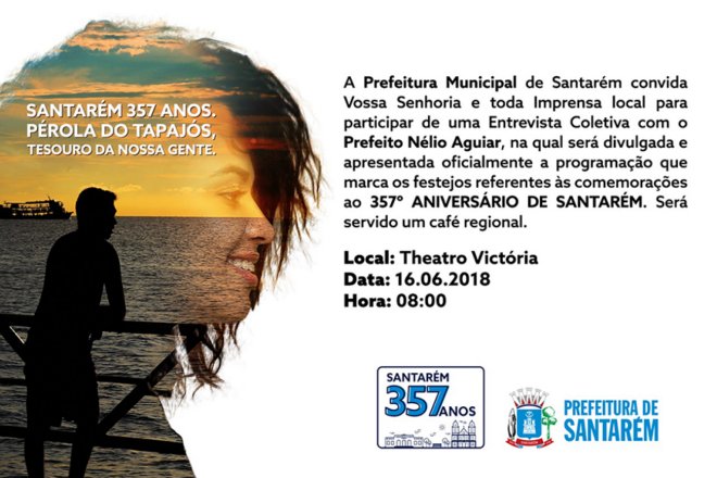 Coletiva de Imprensa: Divulgação da programação do 357º aniversário de Santarém