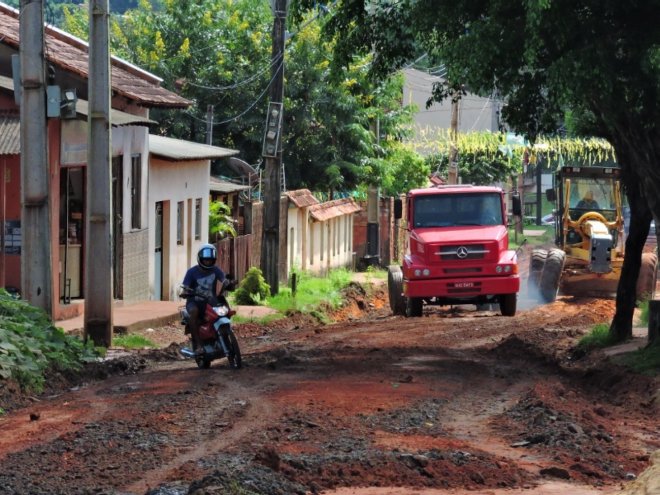 Com trégua das chuvas, serviços de terraplenagem são retomados em Santarém