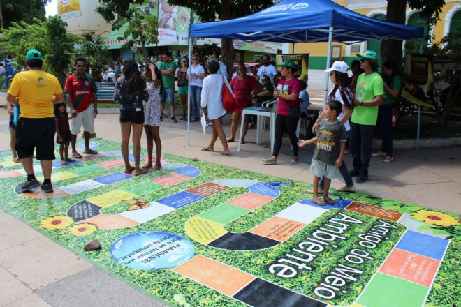 Atividades lúdicas de educação ambiental são desenvolvidas no Çairé 2018