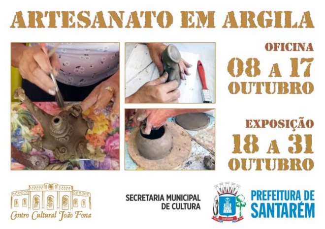 Quarta oficina de artesanato de argila será realizada no João Fona