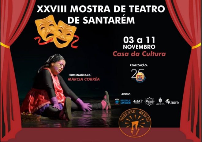 28ª Mostra de Teatro inicia neste sábado na Casa da Cultura