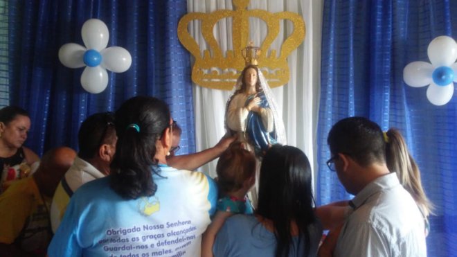 Semap recebe a imagem peregrina de Nossa Senhora da Conceição