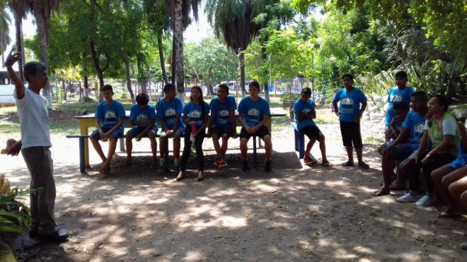 Adolescentes do Cras Nova República participam de Oficina de reciclagem
