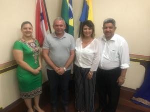 Prefeito de Santarém recebe visita de representante da Faculdade Pitágoras