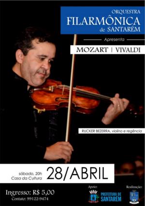 Casa da Cultura receberá novamente o concerto "Mozart/Vivaldi"
