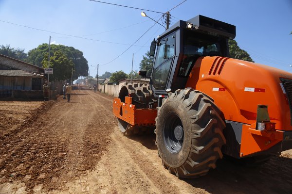 Iniciam os serviços para a pavimentação do Anel Viário da Nova República e Vitória Régia