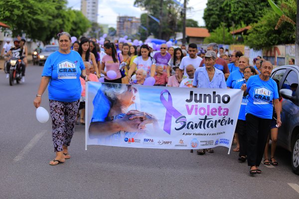 Caminhada marca campanha do Junho Violeta “A Pior violência é o Silêncio”