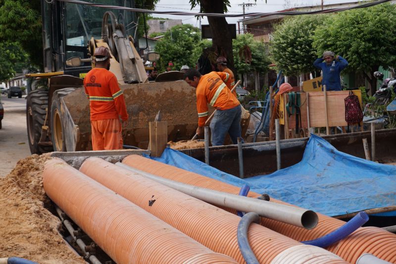 Trecho da Avenida Tapajós é interditado para execução de obras sanitárias