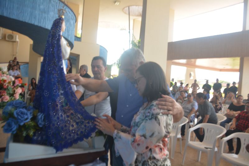 Imagem peregrina de Nossa Senhora da Conceição visita a Prefeitura de Santarém