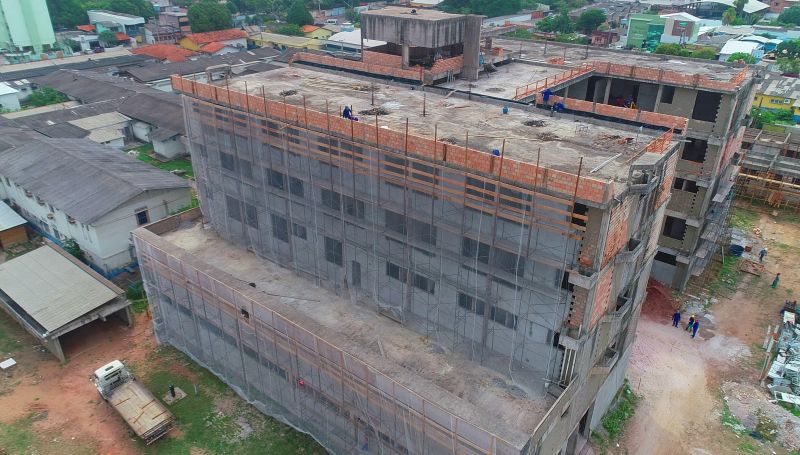 Obras do Hospital Materno Infantil avançam em ritmo acelerado em Santarém