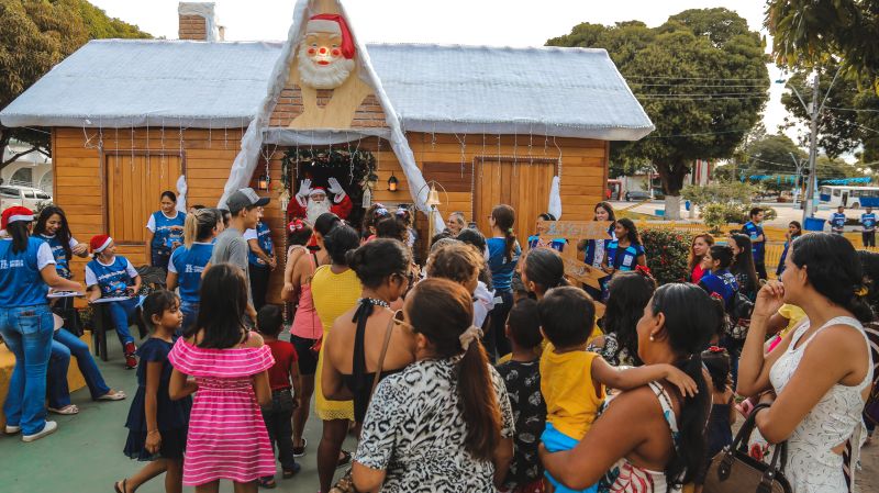 Casinha do Papai Noel aberta até dia 29. Mais de 12 mil pessoas já visitaram.