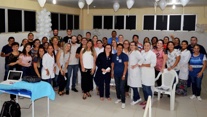 Colaboradores, pacientes e acompanhantes do HMS participam do dia D do Janeiro Branco