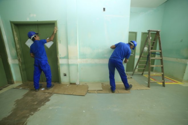 Recepção do Hospital Alberto Tolentino Sotelo recebe obras de revitalização