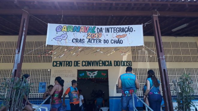 Carnaval da integração reúne idosos dos Cras Alter do Chão e Mojuí dos Campos