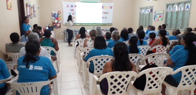 Palestra leva para Cras Nova República orientações sobre alimentação saudável