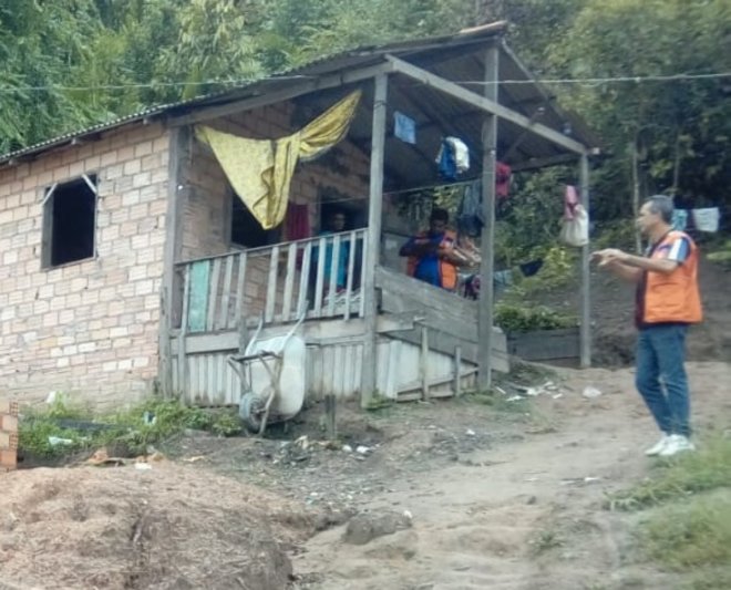 Prefeitura faz levantamento de famílias que moram em áreas de riscos no bairro Ipanema