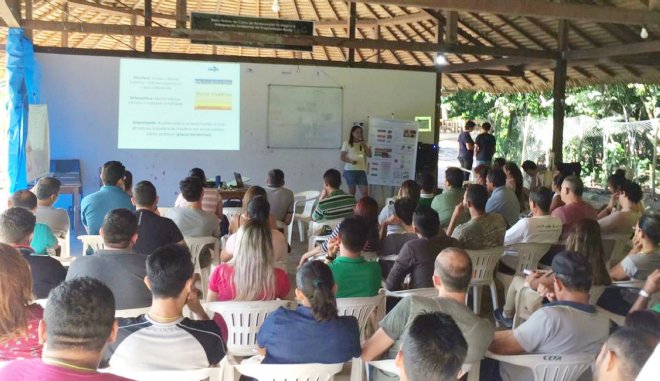 Agentes ambientais participam de treinamento para restauração florestal
