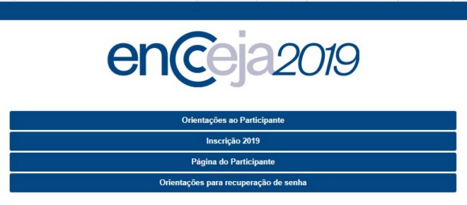 Inscrições abertas para o ENCCEJA 2019