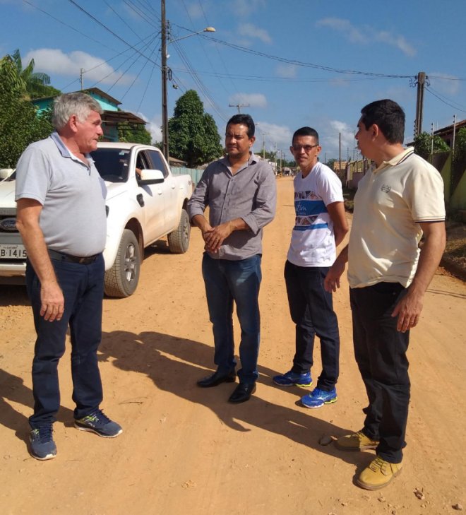 Secretário de Agricultura vistoria obras de ampliação da rede de distribuição de Água no Tabocal