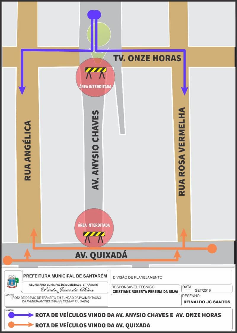 Por conta de obras, trecho da Avenida Anysio Chaves será interditado