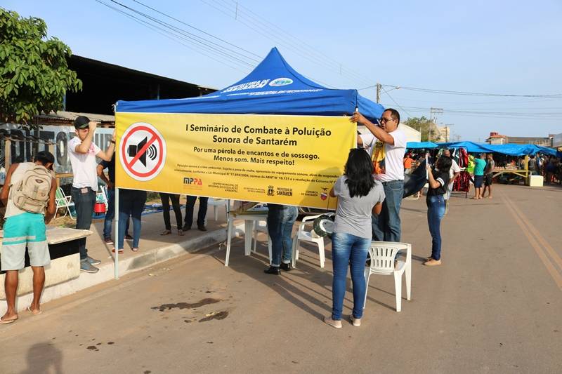 Feira do Aeroporto Velho recebe intervenções em combate à poluição sonora