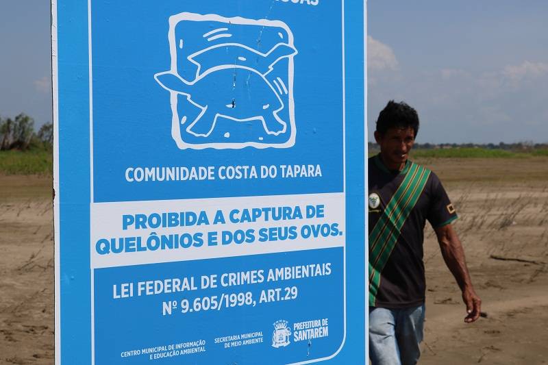 Costa do Tapará é sinalizada com placas ambientais