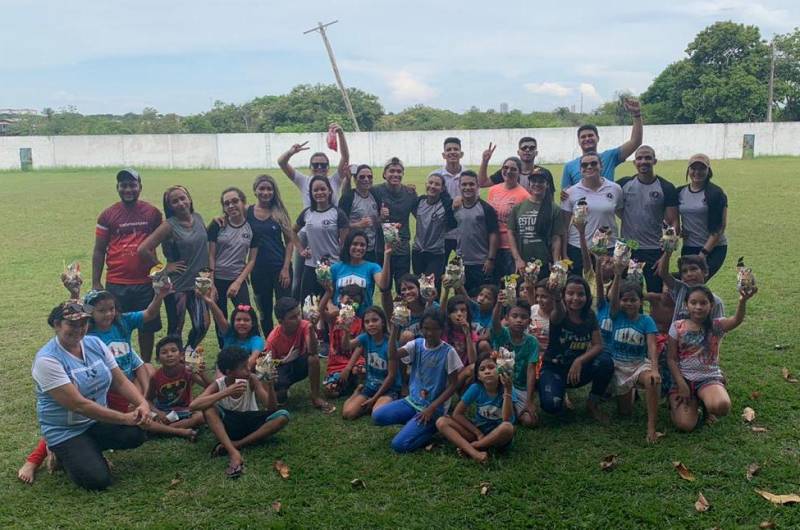 Crianças do CRAS Maracanã participam de atividade recreativa