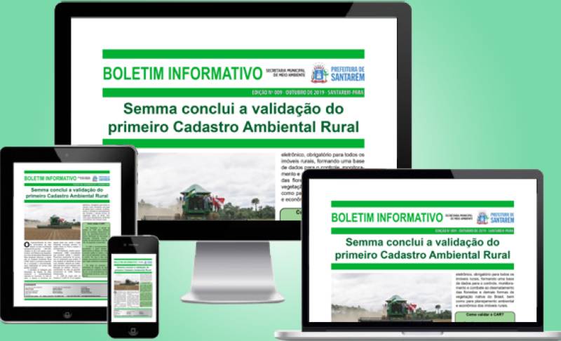 Emissão da primeira licença ambiental online é destaque no Boletim Informativo Semma