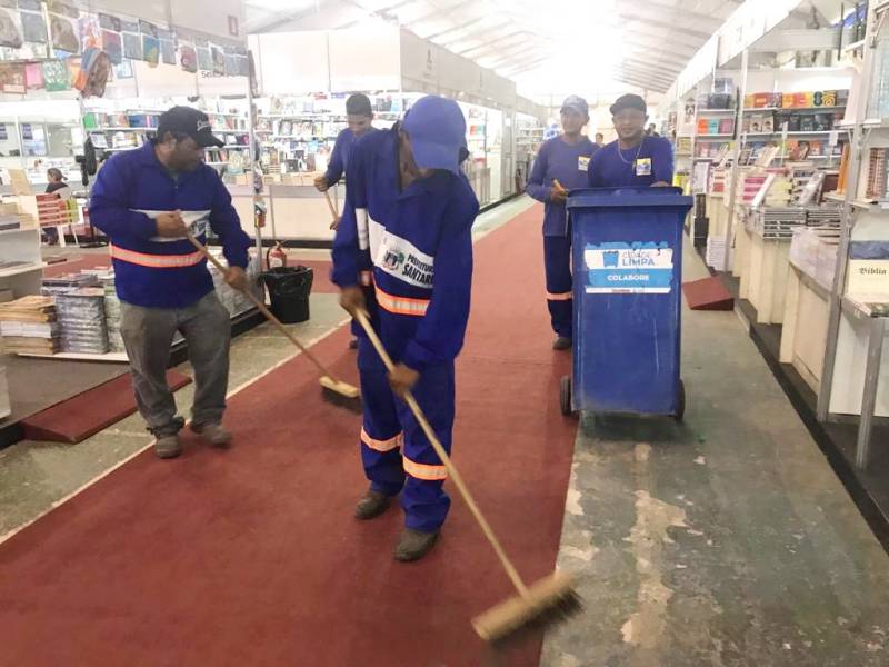 Prefeitura reforça limpeza na I Feira Literária de Santarém