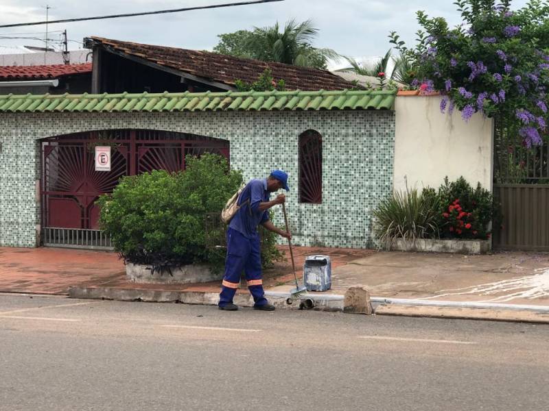 Prefeitura realiza limpeza em percurso do Círio de Nossa Senhora da Conceição