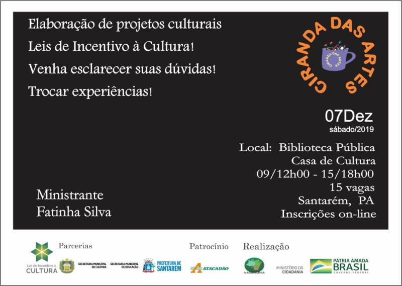 “Ciranda das Artes” promoverá atividades  gratuitas  na Biblioteca Pública Municipal neste sábado