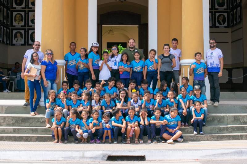 Crianças de Escola Municipal na Área Verde participam de última ação do ano do Projeto Turismo na Escola