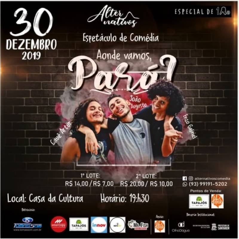 Segunda teatral na Casa da Cultura: espetáculo “Aonde vamos, Pará ?”