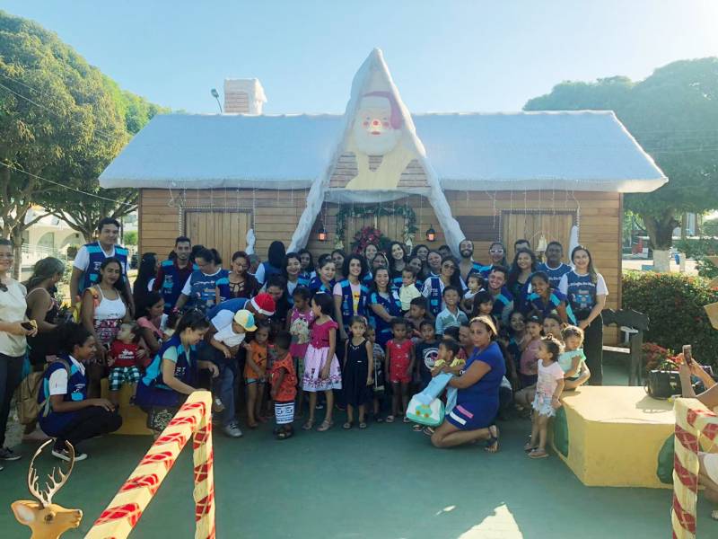 Quase 20 mil pessoas visitam a casinha do Papai Noel